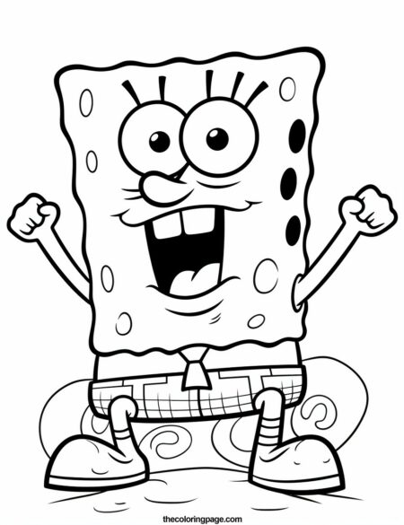 25 Free SpongeBob Coloring Pages for kids - Free Download - TheColoringPage