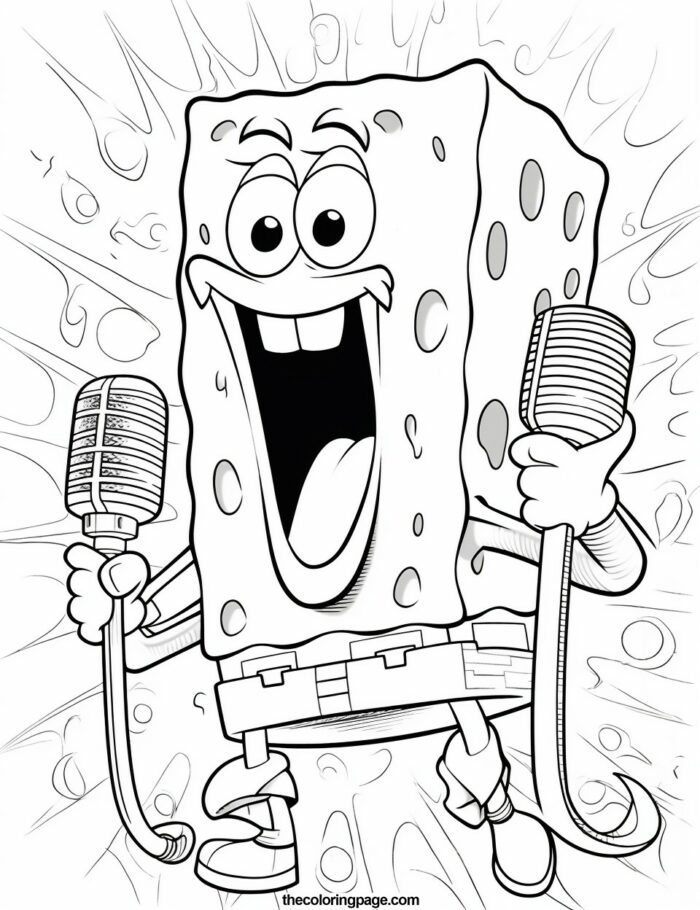 25 Free SpongeBob Coloring Pages for kids - Free Download - TheColoringPage