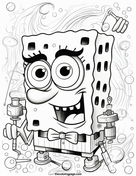 25 Free SpongeBob Coloring Pages for kids - Free Download - TheColoringPage