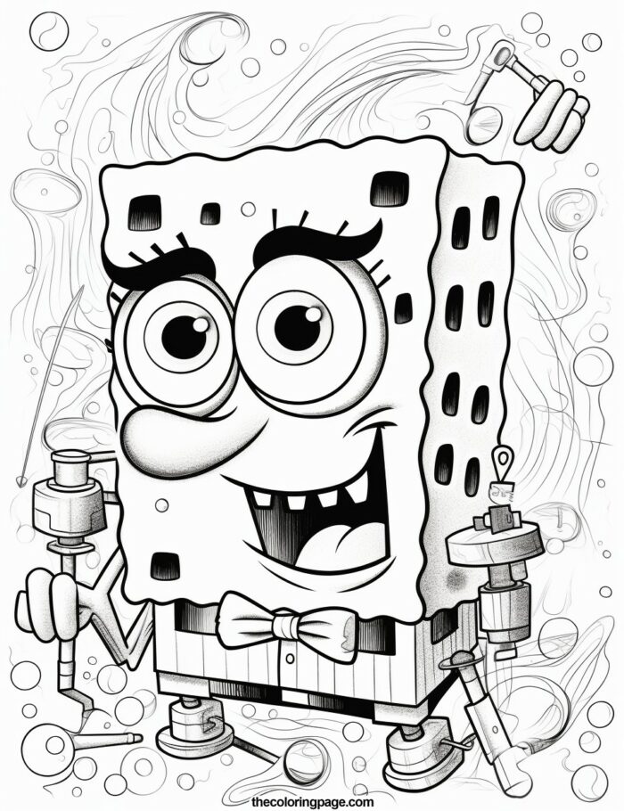 25 Free Spongebob Coloring Pages For Kids - Free Download - Thecoloringpage