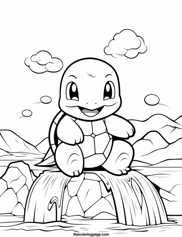 40 Free Squirtle Coloring Pages for kids - Free & Easy Download
