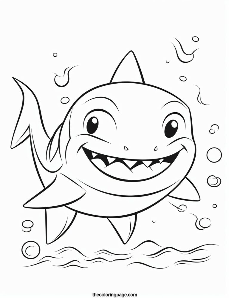 25 Baby Shark Coloring Pages - Free Download - TheColoringPage