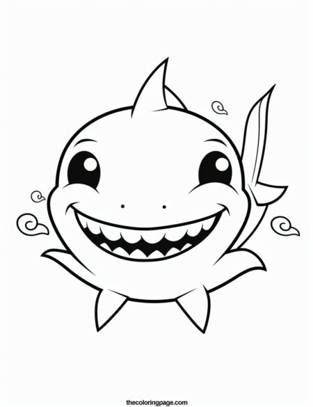 25 Baby Shark Coloring Pages - Free Download - Thecoloringpage