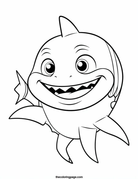 25 Baby Shark Coloring Pages - Free Download - TheColoringPage