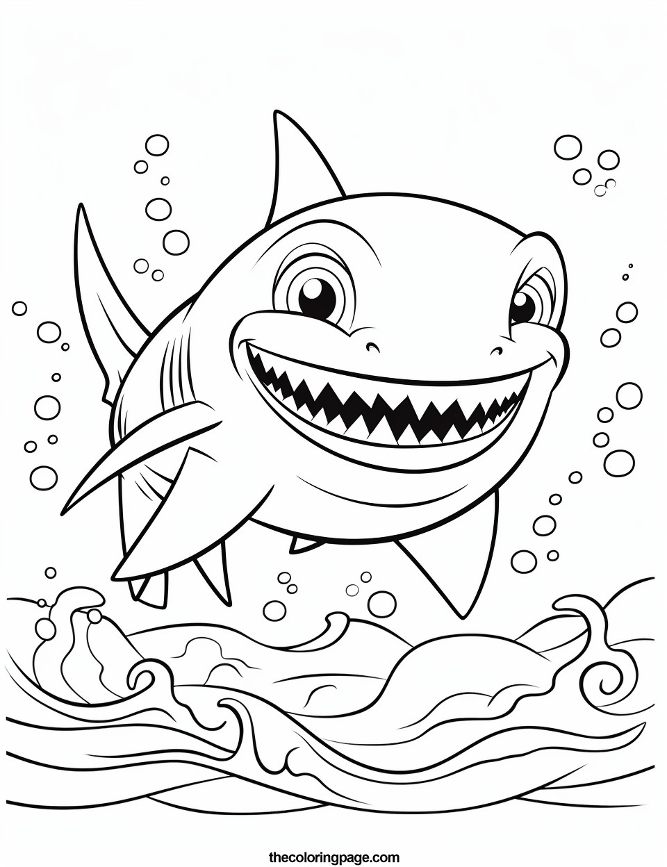 25 Baby Shark Coloring Pages - Free Download - TheColoringPage