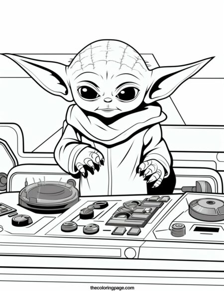 25 Baby Yoda Coloring Pages for kids - Free Download - TheColoringPage