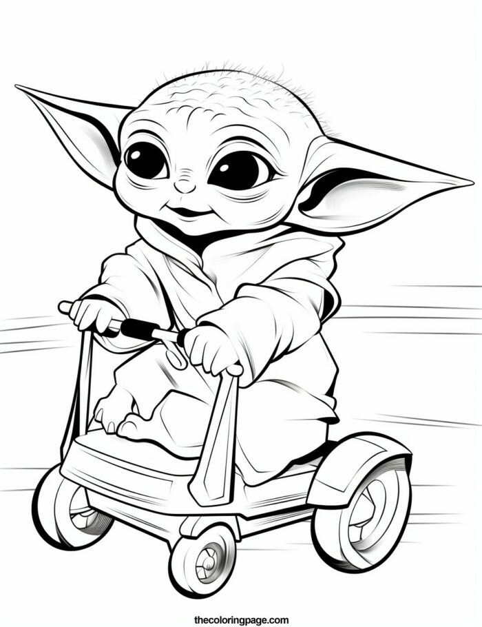 25 Baby Yoda Coloring Pages for kids - Free Download - TheColoringPage