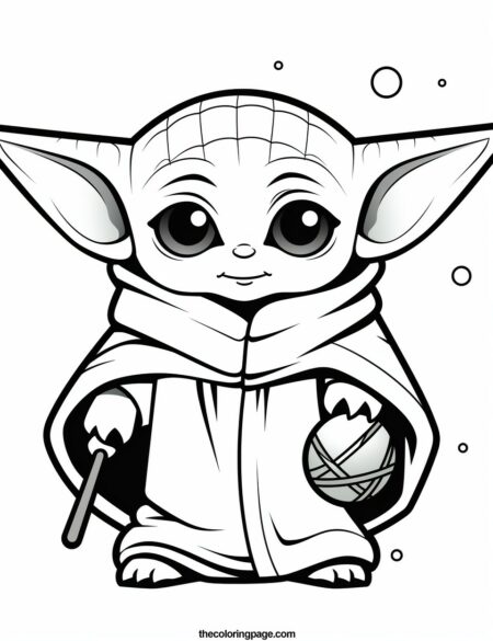 25 Baby Yoda Coloring Pages For Kids - Free Download - Thecoloringpage