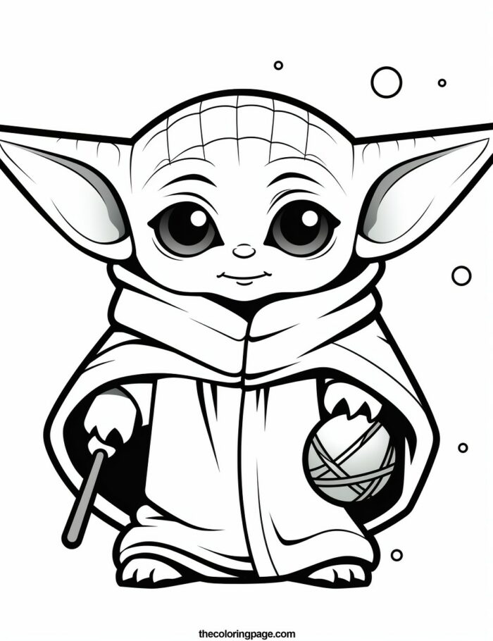 25 Baby Yoda Coloring Pages for kids - Free Download - TheColoringPage