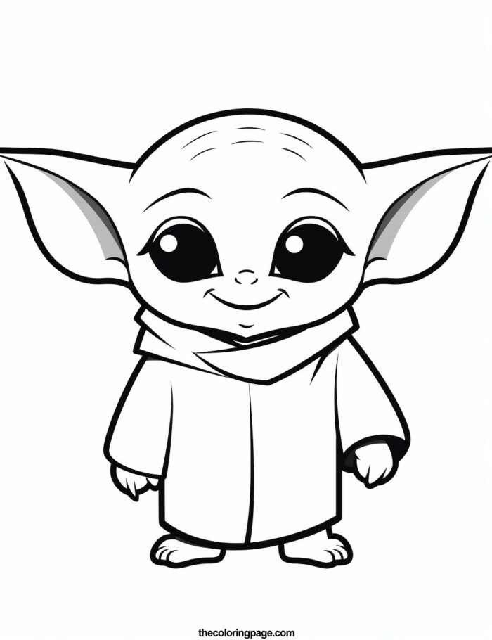 25 Baby Yoda Coloring Pages for kids - Free Download - TheColoringPage