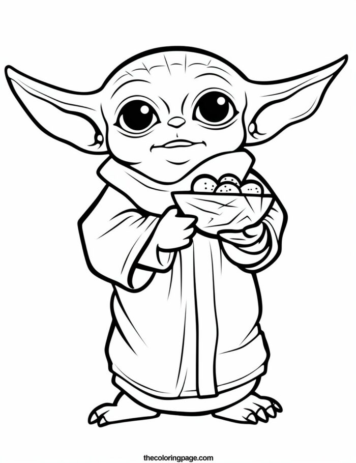 25 Baby Yoda Coloring Pages for kids - Free Download - TheColoringPage