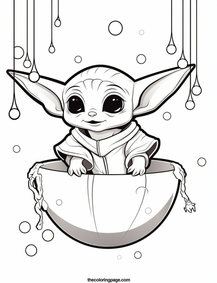 25 Baby Yoda Coloring Pages for kids - Free Download - TheColoringPage