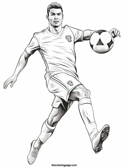 25 Free Cristiano Ronaldo Coloring Pages for kids - Free Download ...