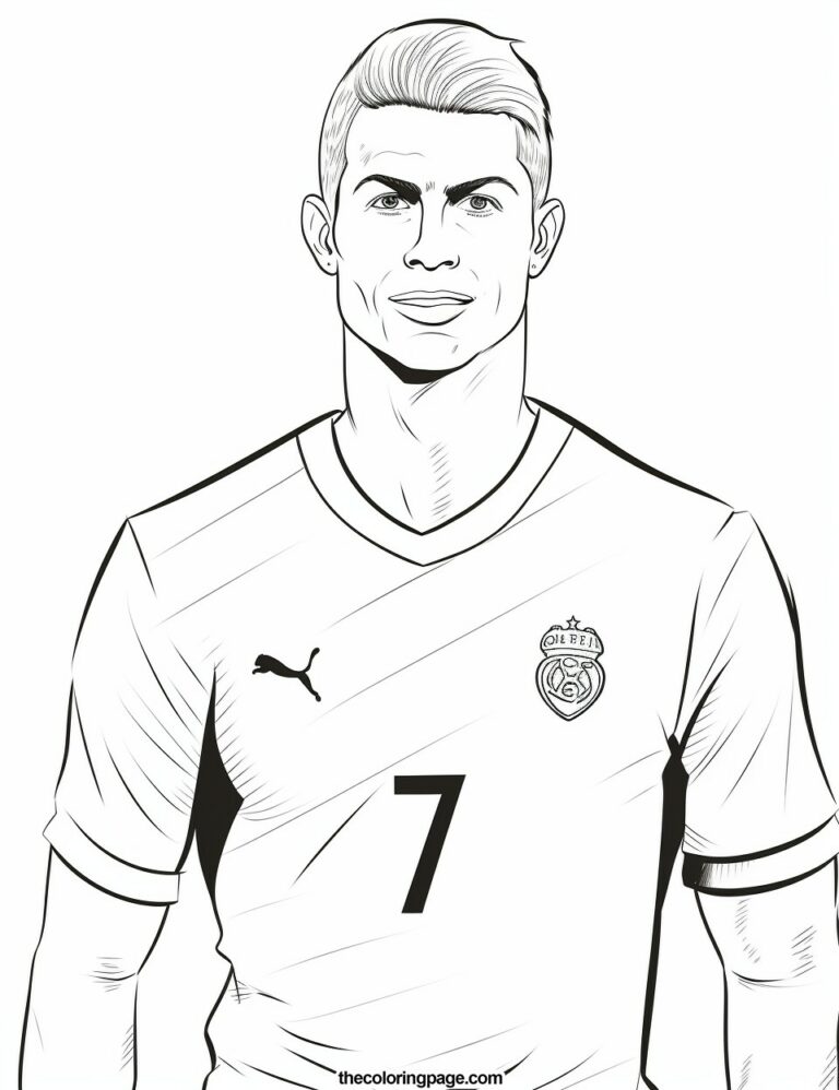 25 Free Cristiano Ronaldo Coloring Pages for kids - Free Download ...