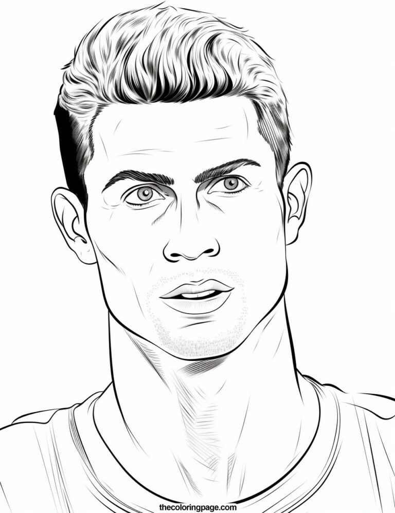 25 Free Cristiano Ronaldo Coloring Pages for kids - Free Download ...