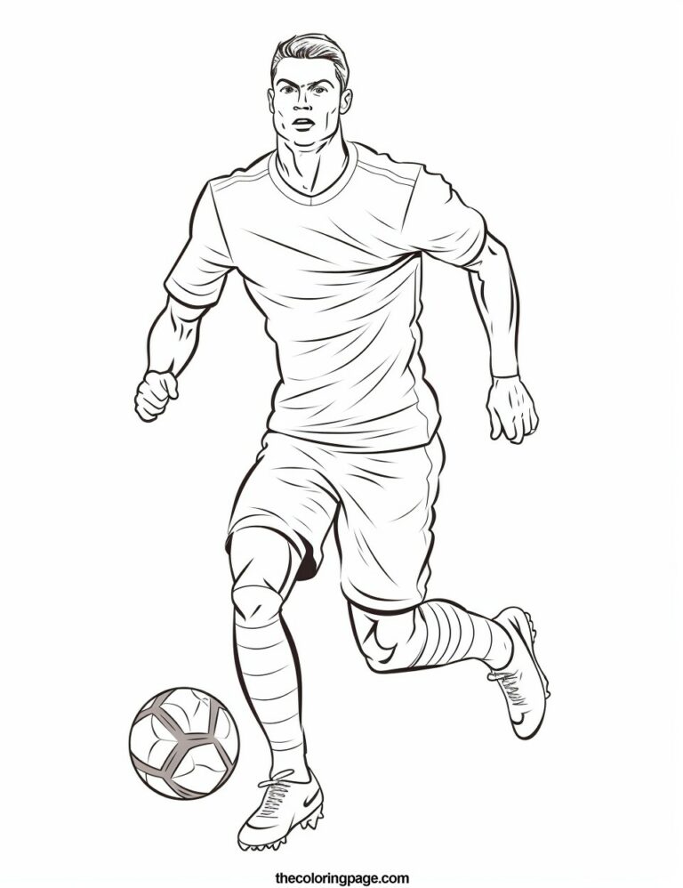 25 Free Cristiano Ronaldo Coloring Pages for kids - Free Download ...
