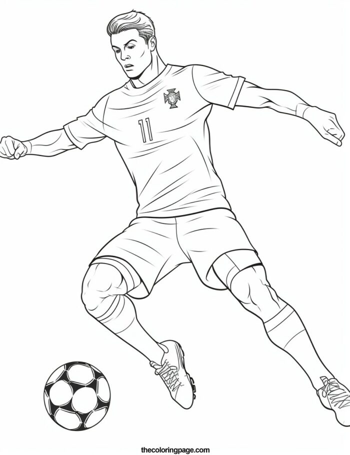 25 Free Cristiano Ronaldo Coloring Pages for kids - Free Download ...