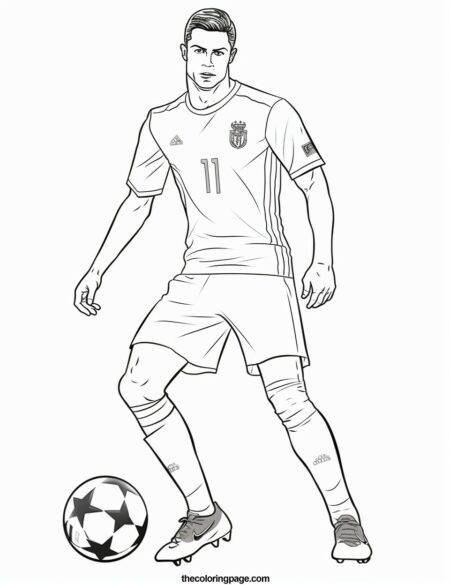 25 Free Cristiano Ronaldo Coloring Pages for kids - Free Download ...