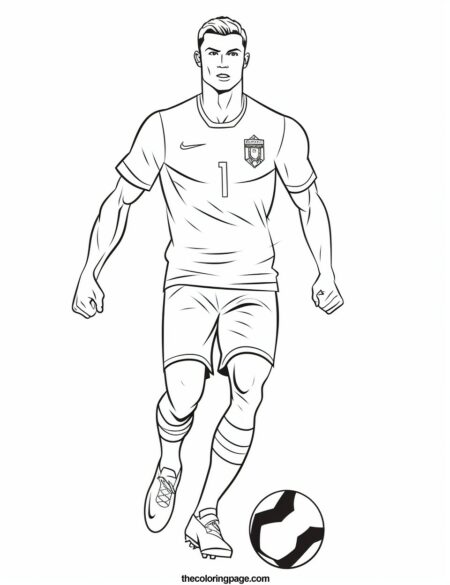 25 Free Cristiano Ronaldo Coloring Pages for kids - Free Download ...