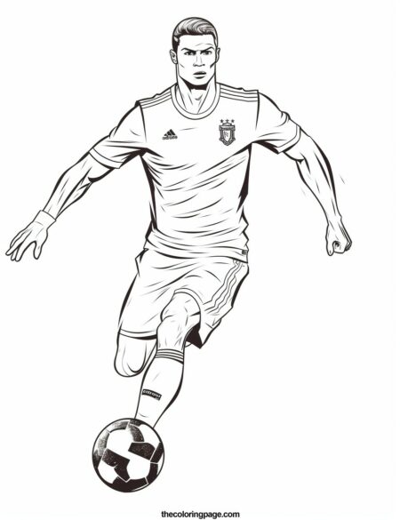 25 Free Cristiano Ronaldo Coloring Pages for kids - Free Download ...