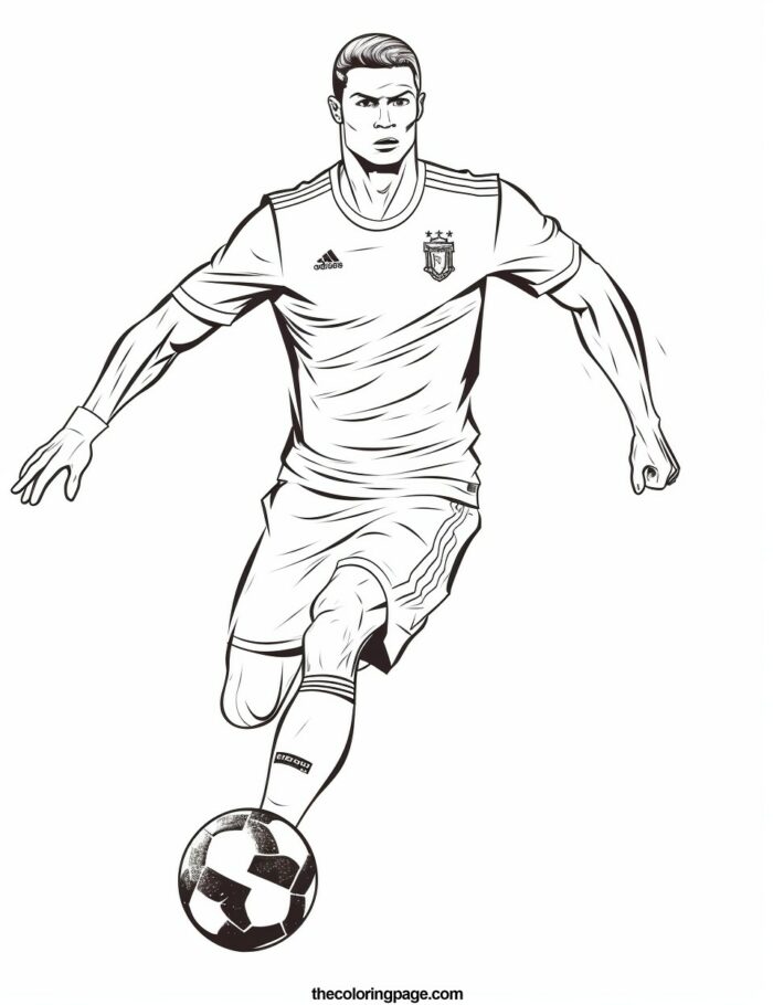 25 Free Cristiano Ronaldo Coloring Pages for kids - Free Download ...