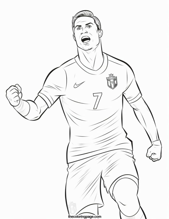 25 Free Cristiano Ronaldo Coloring Pages for kids - Free Download ...