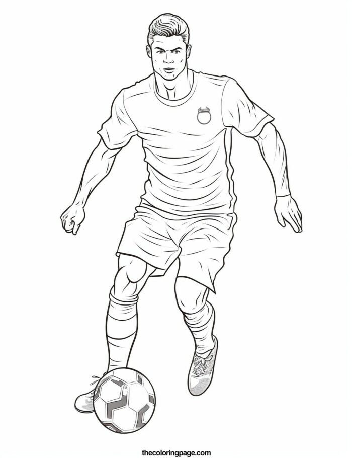 25 Free Cristiano Ronaldo Coloring Pages for kids - Free Download ...