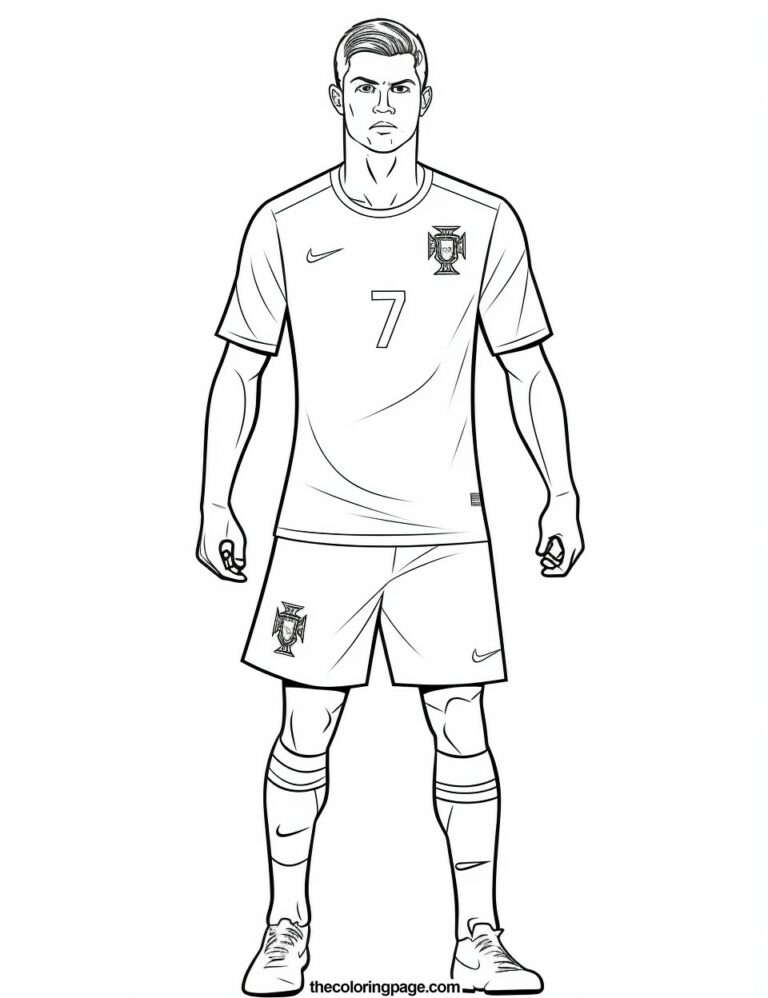 25 Free Cristiano Ronaldo Coloring Pages for kids - Free Download ...