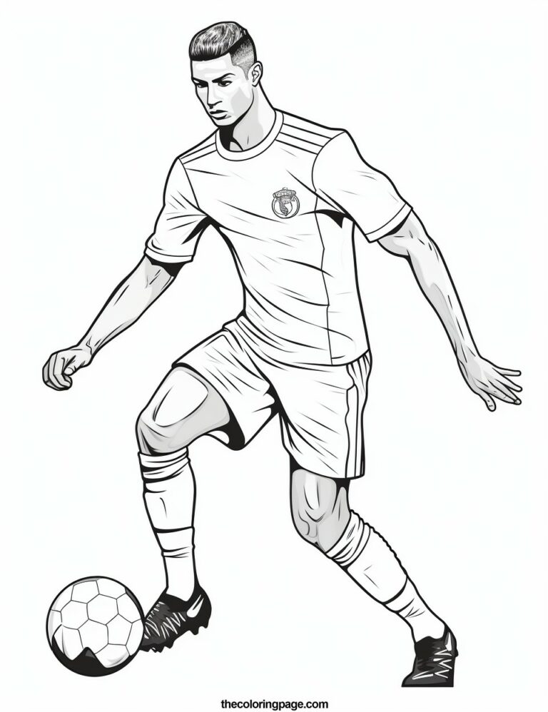 25 Free Cristiano Ronaldo Coloring Pages for kids - Free Download ...