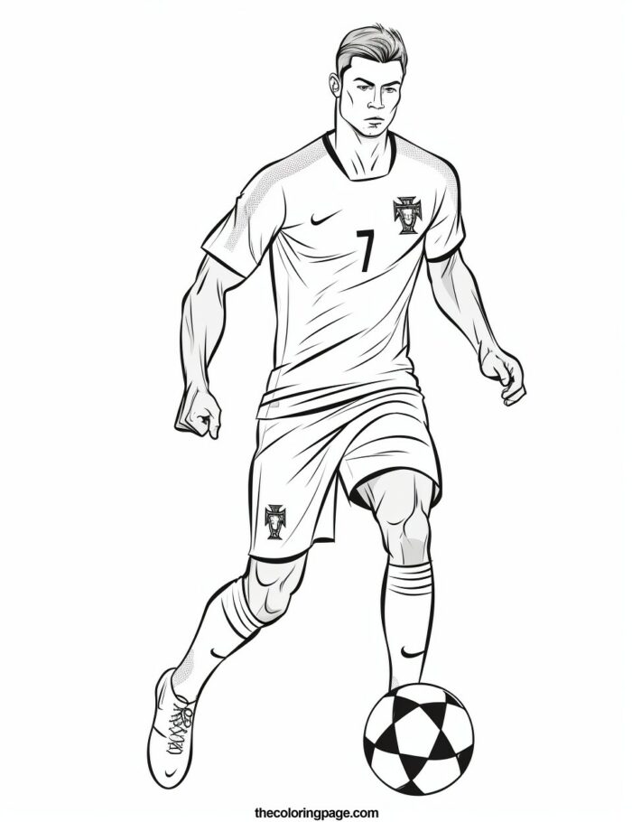 25 Free Cristiano Ronaldo Coloring Pages for kids - Free Download ...