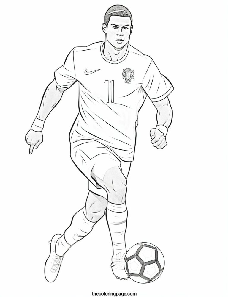 25 Free Cristiano Ronaldo Coloring Pages for kids - Free Download ...