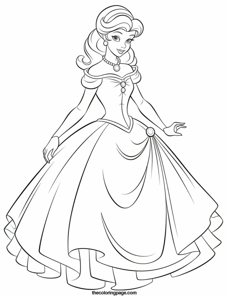 30 Free Disney Princess Coloring Pages - Perfect for Kids' Creative ...