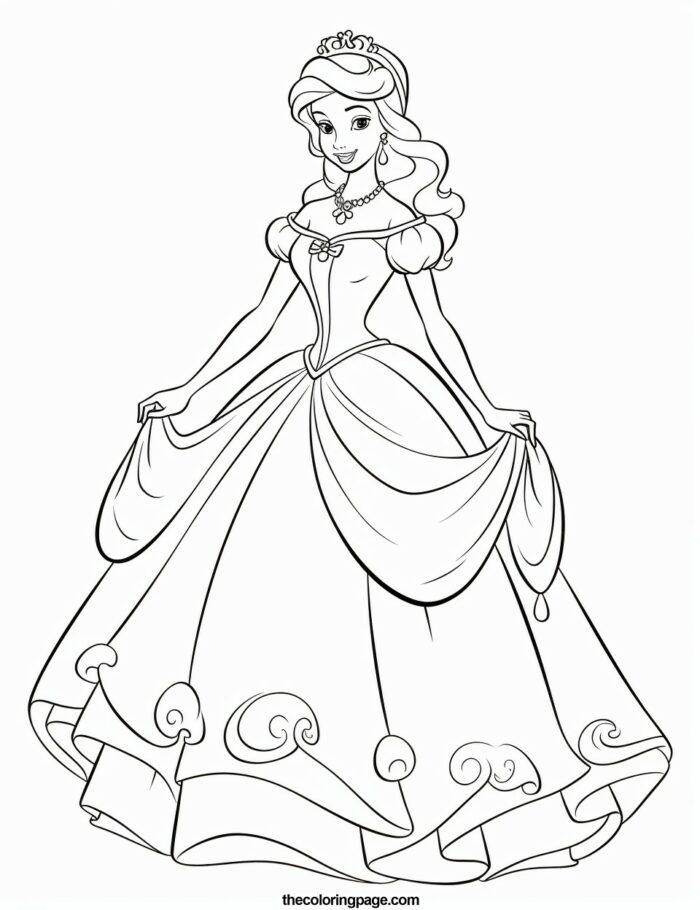 30 Free Disney Princess Coloring Pages - Perfect for Kids' Creative ...