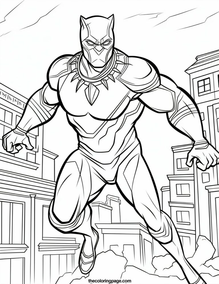 25 Black Panther Coloring Pages for kids - Free Download - TheColoringPage