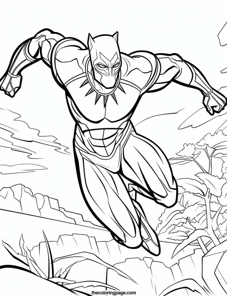 25 Black Panther Coloring Pages for kids - Free Download - TheColoringPage