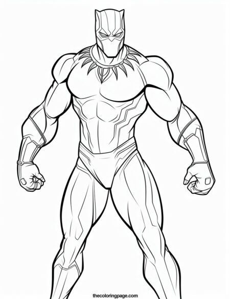 25 Black Panther Coloring Pages for kids - Free Download - TheColoringPage