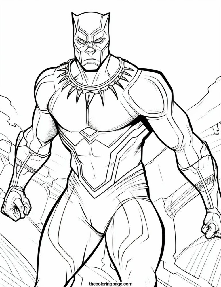 25 Black Panther Coloring Pages for kids - Free Download - TheColoringPage