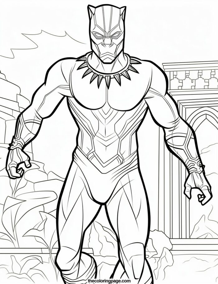 25 Black Panther Coloring Pages For Kids - Free Download - Thecoloringpage