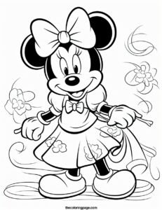 40 Free Minnie Mouse Coloring Pages - A Kid's Coloring Paradise ...