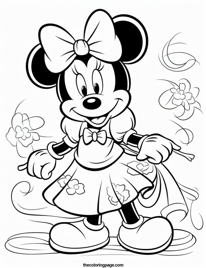 40 Free Minnie Mouse Coloring Pages - A Kid's Coloring Paradise 