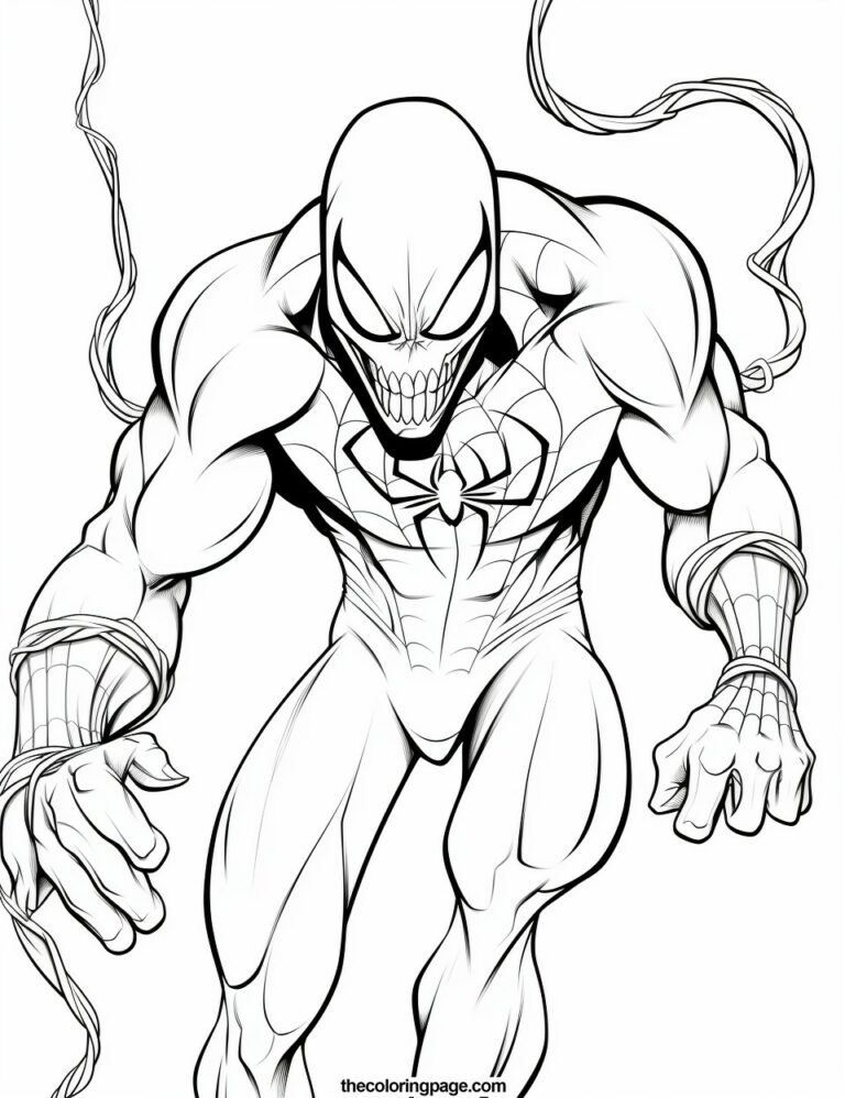 30 Free Venom Coloring Pages for kids - Free Download - TheColoringPage
