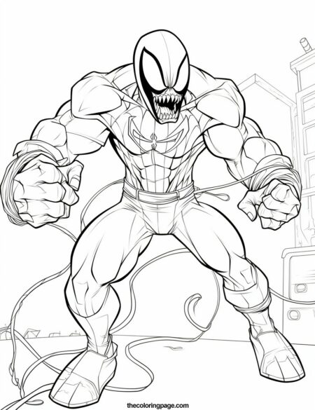 30 Free Venom Coloring Pages for kids - Free Download - TheColoringPage