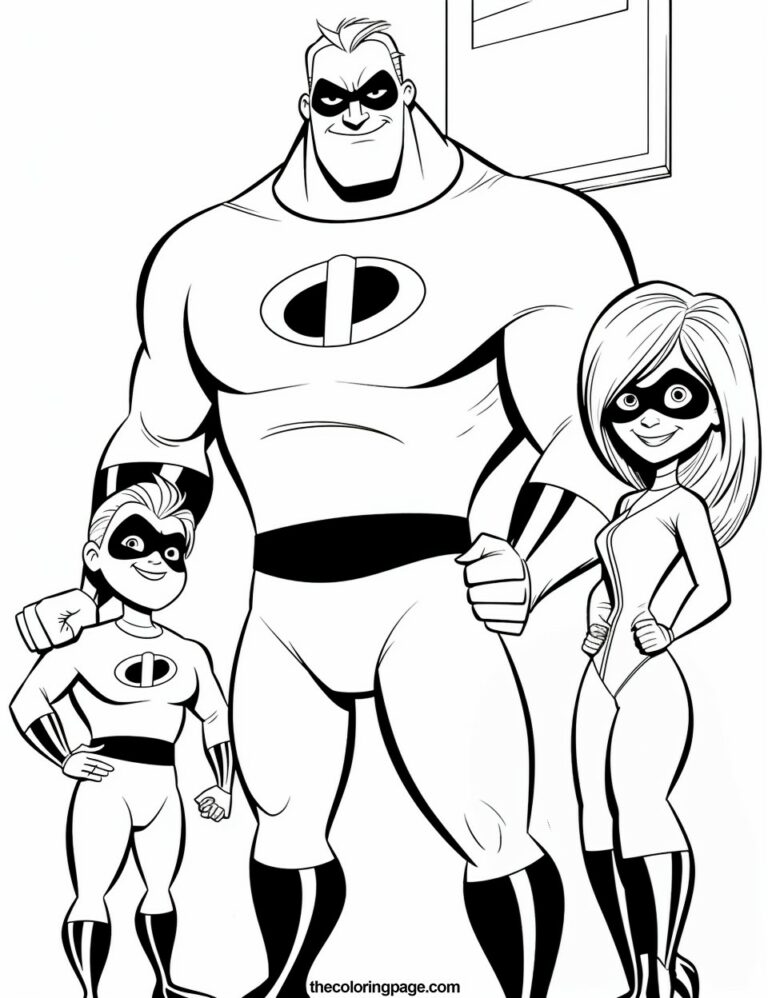 25 Free The Incredibles Coloring Pages for kids - Free Download ...