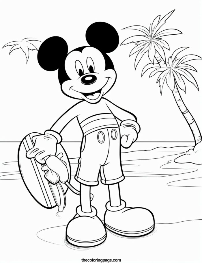 70 Free Mickey Mouse Coloring Pages - A Kid's Coloring Paradise ...