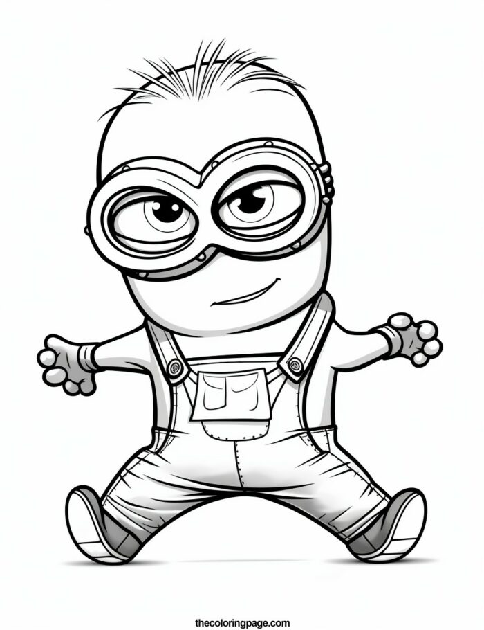 25 Free Minions Coloring Pages for kids - Free Download - TheColoringPage