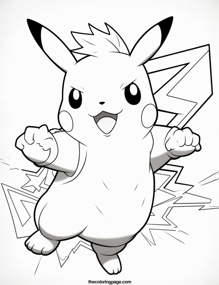 25 Pikachu Coloring Pages for kids - Free Download - TheColoringPage