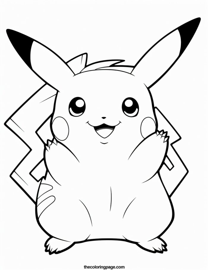 25 Pikachu Coloring Pages for kids - Free Download - TheColoringPage