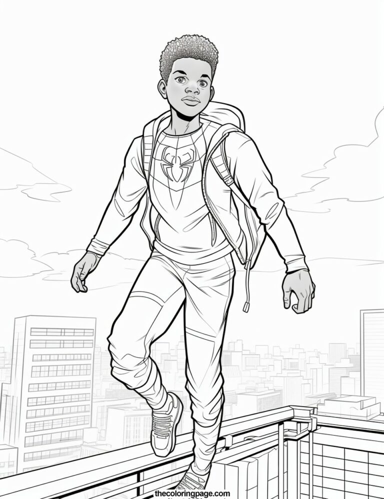 25 Free Spider-Man Miles Morales Coloring Pages for kids - Free ...