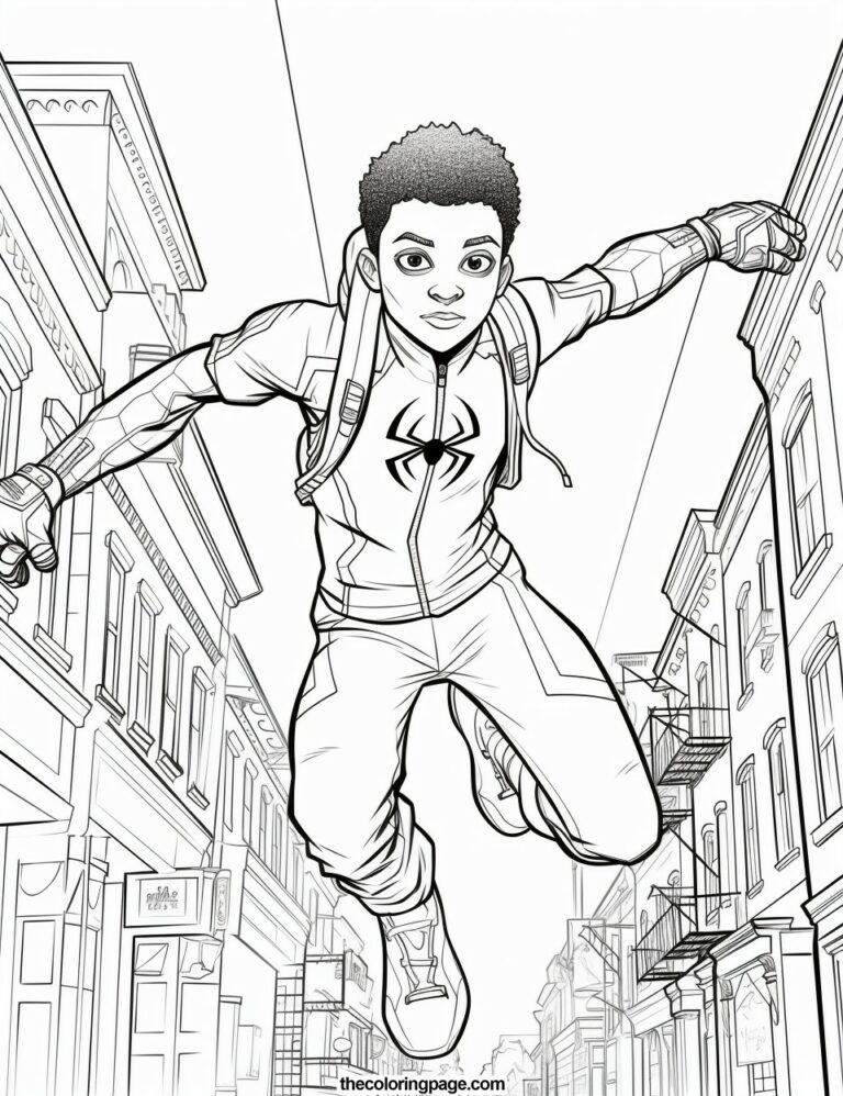 25 Free Spider-Man Miles Morales Coloring Pages for kids - Free ...