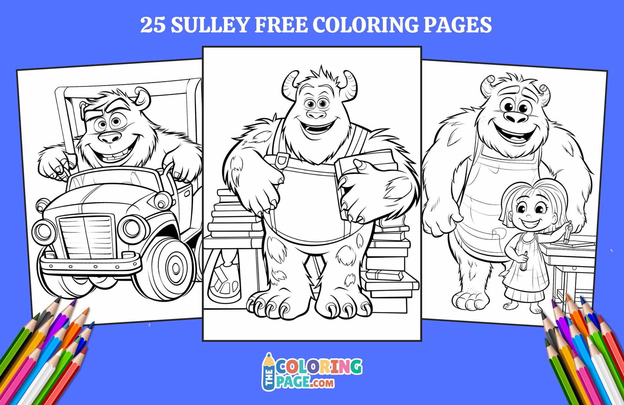 25 Free Sulley Monsters Coloring Pages for Kids